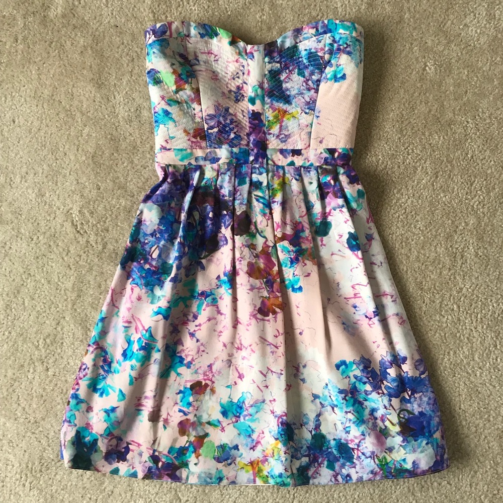 Parker silk floral dress
